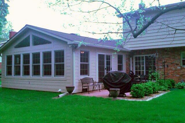 Completed backyard patio addition