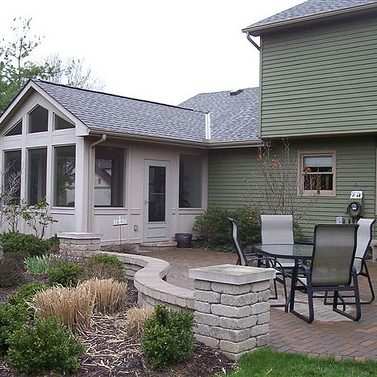 completed patio masonry completed project Kingwood TX photo