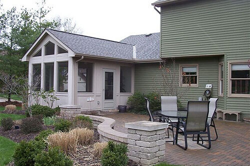 completed patio masonry completed project Kingwood TX photo