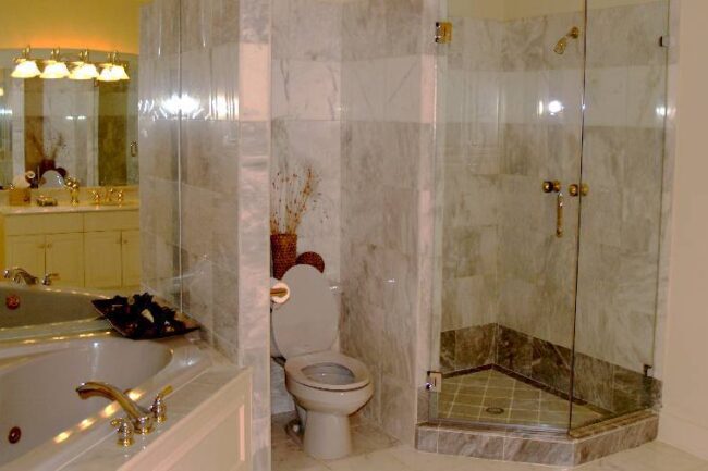 Completed Houston Texas bathroom remodel project