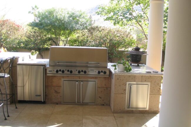 Modern outdoor kitchen sets Kingwood project photo