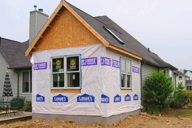 Kingwood room addition underway