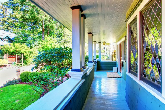 Completed covered patio entrance project